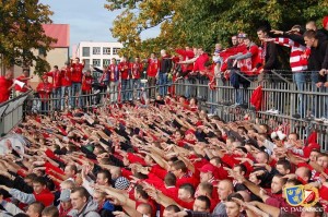 Ultras Widzew en Grada Visitante