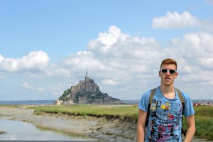 Damián de visita en Francia durante su Erasmus