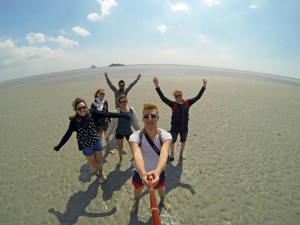 Damián y sus amigos Erasmus, de visita en Francia